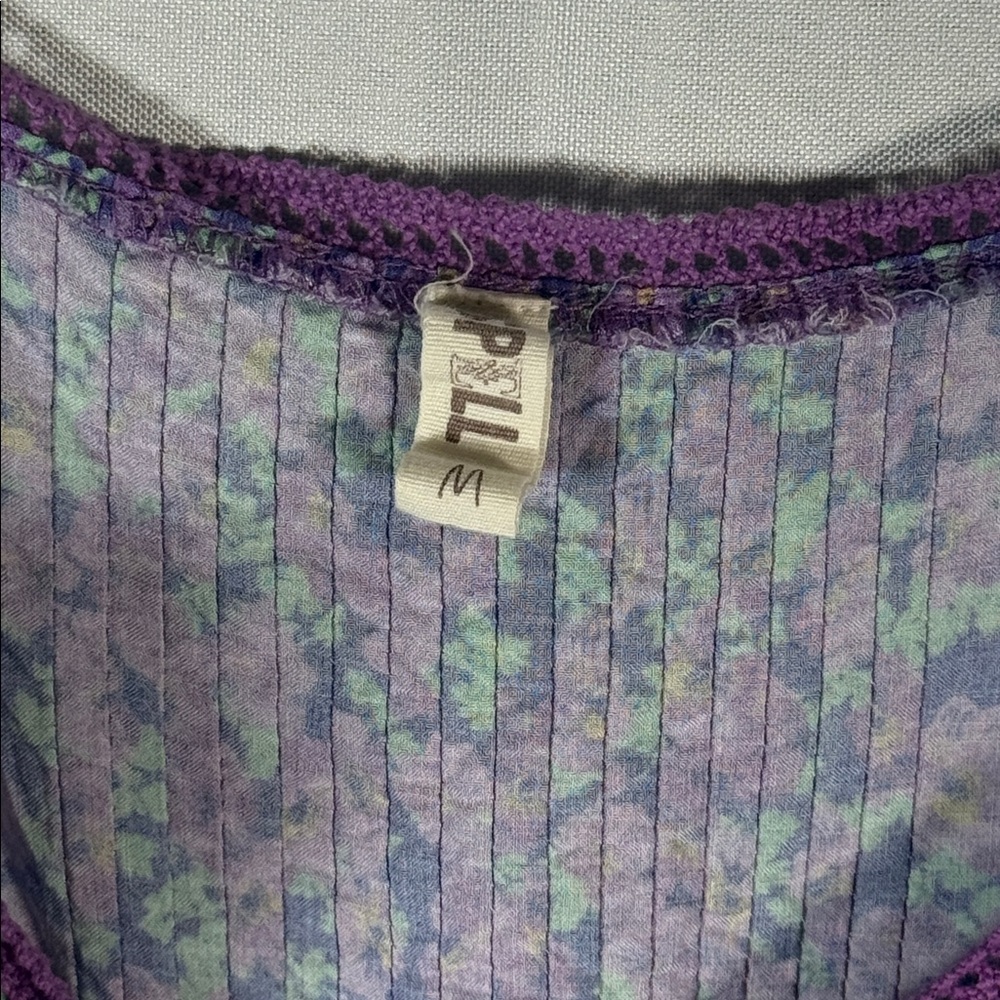 Vintage Spell Wildflower Mini Dress Size Medium - Picture 12 of 15